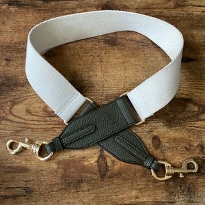 Angela Roi webbing strap olive/ivory